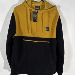 Massive Outdoor Supply Soft Sherpa Fleece Pullover Mens Small 1/4 Zip Hoodie NWT
